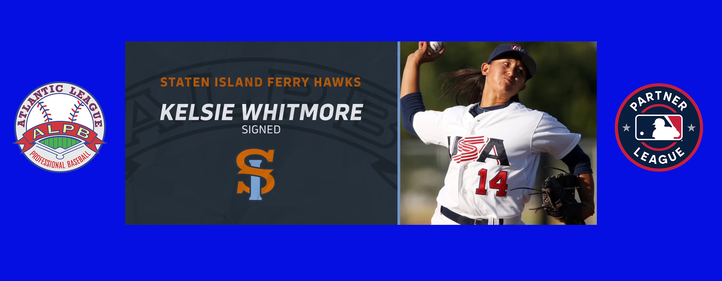 Kelsie Whitmore makes baseball history for Staten Island FerryHawks